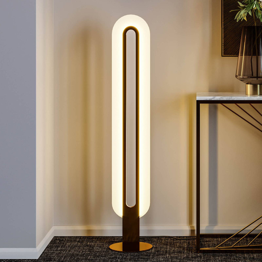 KARE Aura -LED-lattiavalo, kulta