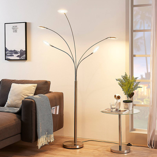 Viisilamppuinen LED-lattiavalaisin Anea