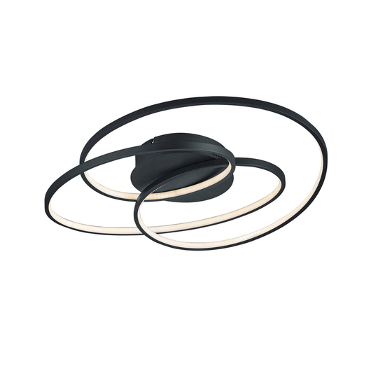 LED-kattovalaisin Gale, 60 cm, matta musta