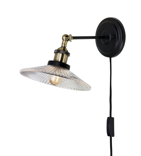 Cobble vägglampa (musta)