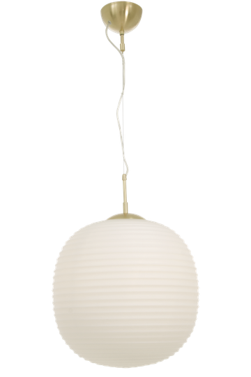 SIRIUS ceiling light, Ø40, brass (Opal-lasi)