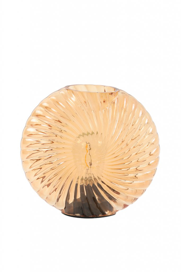 Table lamp LED 16,5x7x16,5 cm MILADO glass peach (Oranssi)