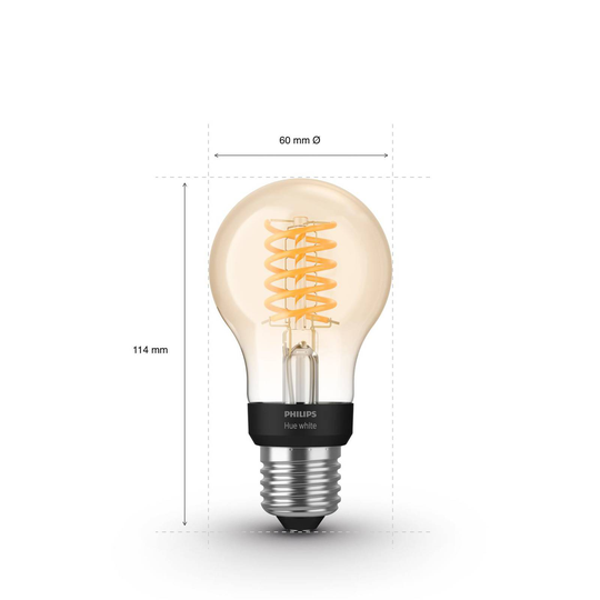 Philips Hue White 7 W E27-filamenttilamppu Classic