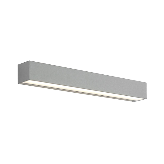 Lucande Lengo-LED-seinävalo 50cm hopea 2 lamppua