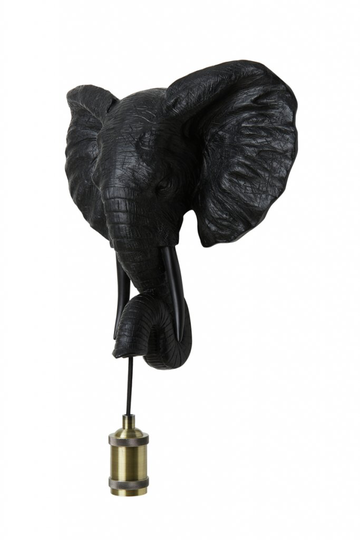 Elephant wall lamp (Musta)