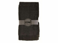 Zone Denmark Confetti-käsipyyhe, musta 2 kpl