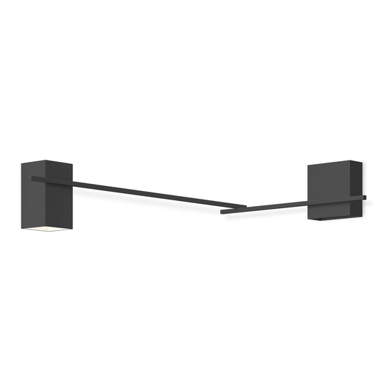 Vibia Structural 2620 kulmaseinävalo tummanharmaa