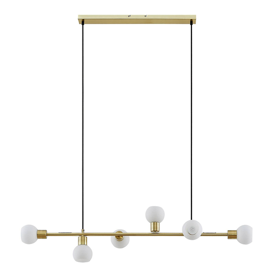 Lindby Biscala -LED-riippuvalaisin messinki/opaali