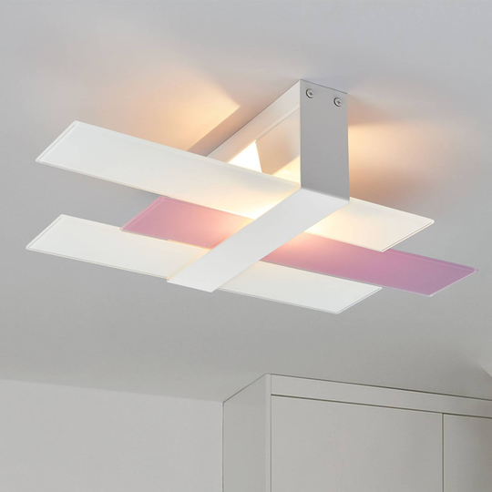 Moderni Triad-kattovalaisin 48 cm valk./violetti