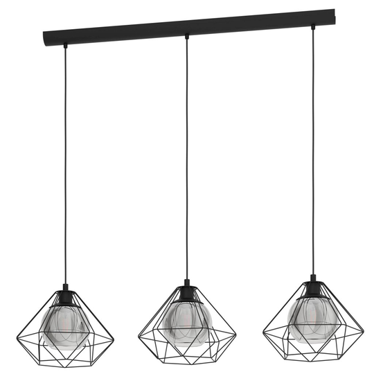 Vernham Ceiling Lamp 3L (Musta)