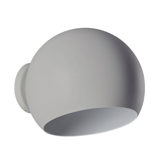Nyta Tilt Globe Wall Short -seinälamppu, harmaa
