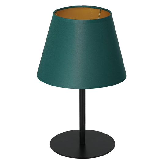Soho-pöytälamppu kartio, k. 33cm vihreä/kulta