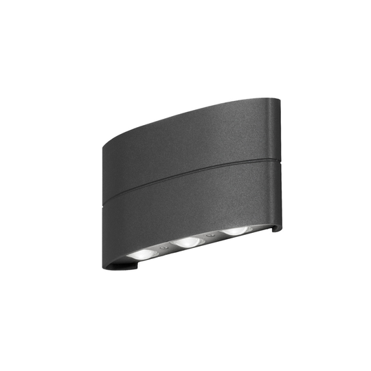 Chieri vägglykta 8W LED mgrå (Antrasiitti)