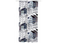 Vallila Kobenhavn valmisverho 140 x 250 cm, sininen