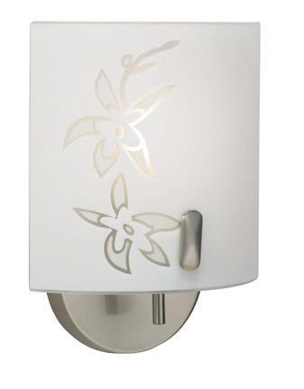 Orchid vägglampa (Harjattu teräs)