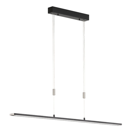 LED-riippuvalaisin Metz TW, CCT, P 120 cm, musta
