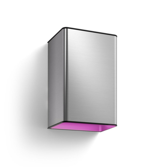 8W Resonate Hue Wall Inox X2