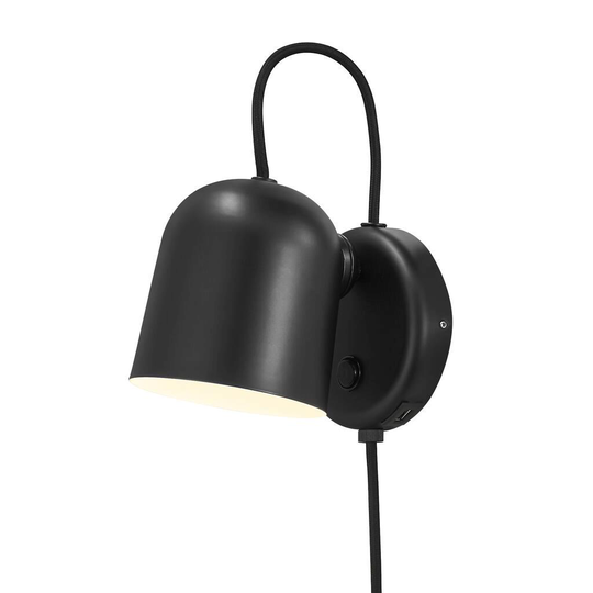 Angle wall lamp (Musta)