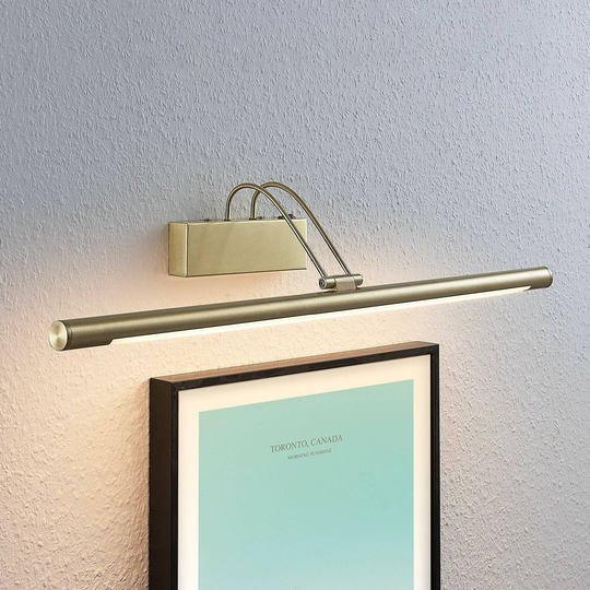 LED-tauluvalaisin Mailine kytkimellä, messinki