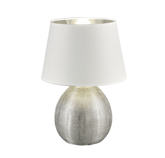 Luxor table lamp 35cm 1xE27 silver (Hopea)