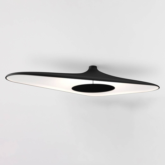 Luceplan Soleil Noir -LED-kattovalaisin musta