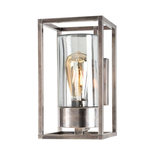 Ulkoseinälamppu Cubic³ 3364 antiikkinikkeli/kirkas