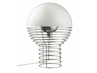 Verner Panton Wire pöytävalaisin, kromi-valkoinen