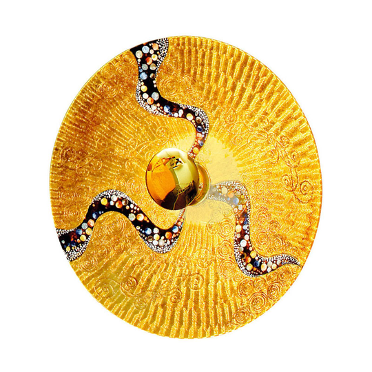 KOLARZ Luna Kiss Gold -seinävalaisin 24 k, Ø 54 cm