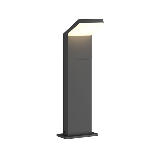 Grafiitinharmaa LED-pylväsvalaisin Yolena, 60 cm