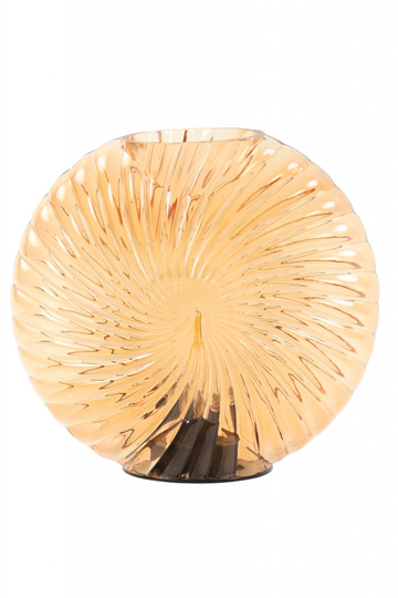 Table lamp LED 20x9x20 cm MILADO glass peach (Oranssi)
