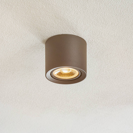 LED-kattovalaisin Fedler dim to warm, musta