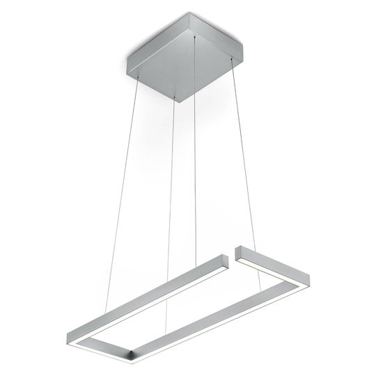 LED-riippuvalo Marisa-60, mattanikkeli, 60 x 20 cm