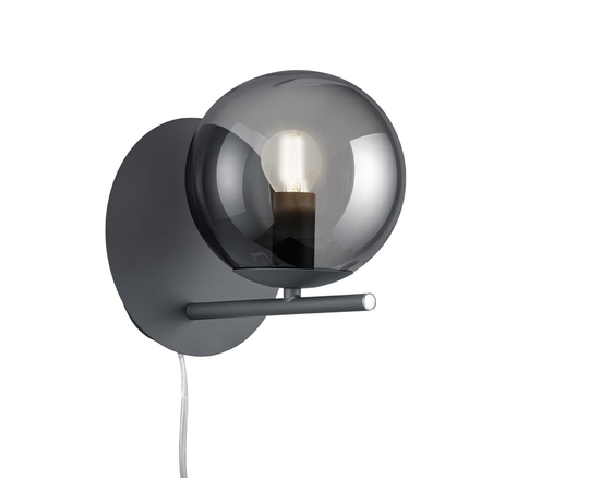 Pure wall lamp E14 anthracite (Musta)
