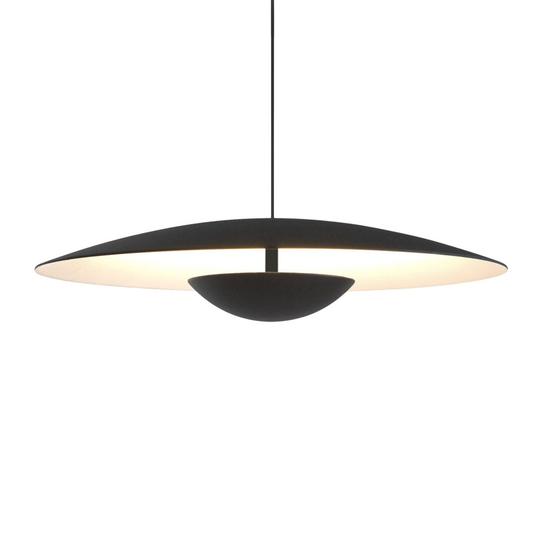 MARSET Ginger-LED-riippuvalo Triac Ø42cm musta/val
