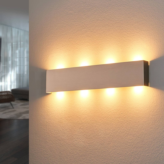 Rothfels Maja -LED-seinävalaisin, nikkeliä, 54 cm