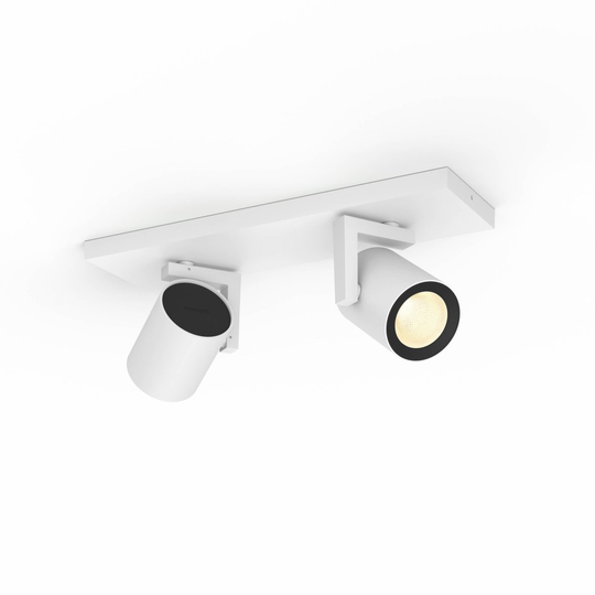 Argenta plate / spiral white 2x5.7W 230V (Valkoinen)