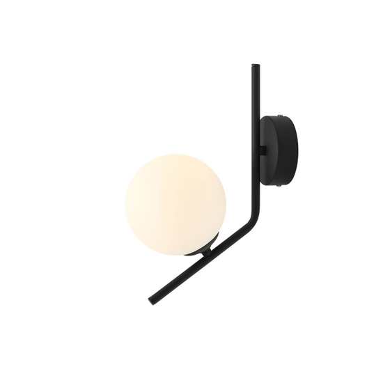 Dione-seinävalaisin 1-lamppuinen, musta