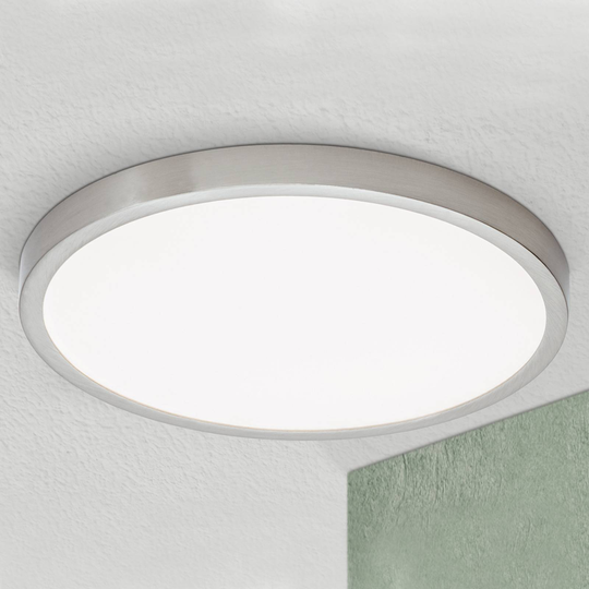 LED-kattovalaisin Vika, pyöreä, mattatitaani Ø30cm