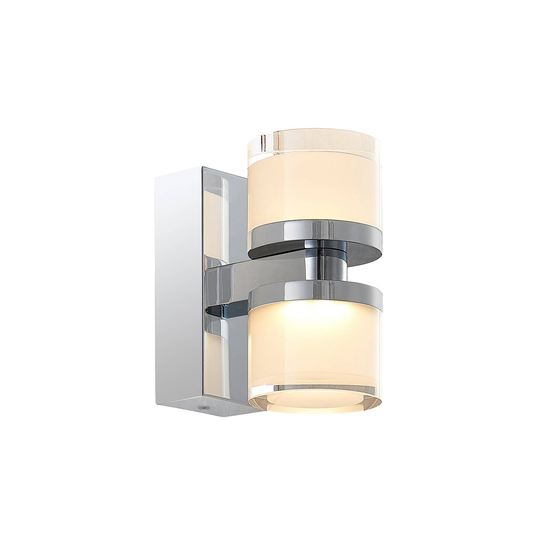 Arcchio Kejan -LED-seinälamppu IP44 2-lamp. korkea