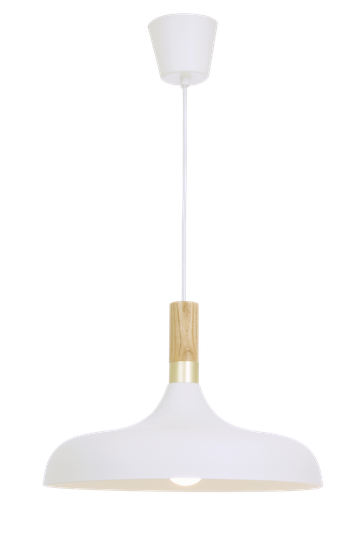 SENSE ceiling lamp 34cm, white / wood (Valkoinen)