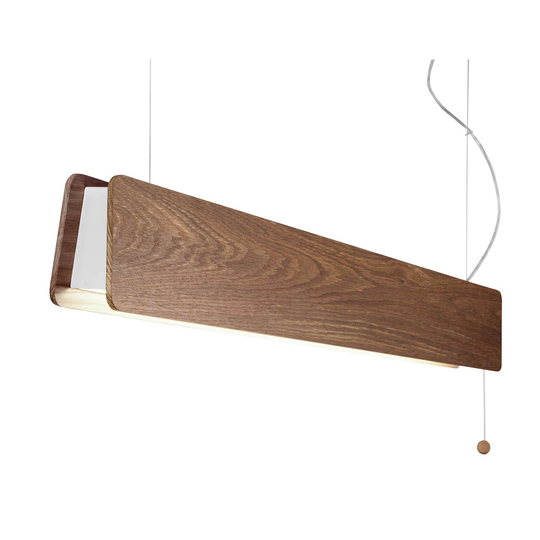 Oslo-LED-riippuvalaisin, leveys 98 cm, tumma tammi