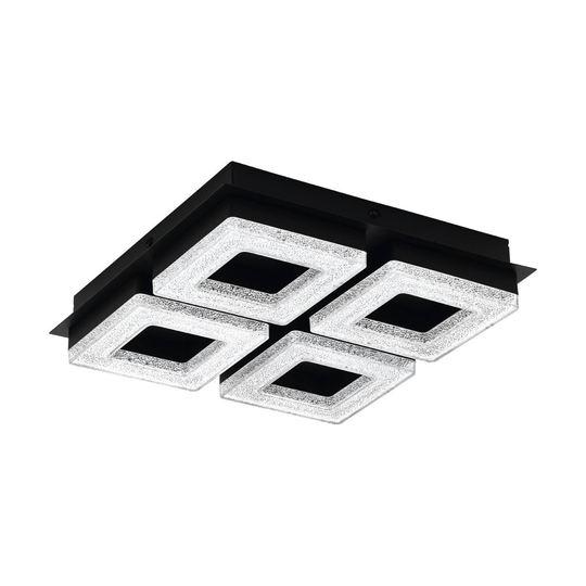 Fradelo 1 Led Ceiling / Wall lamp 4L / Crystal (Musta)