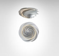 Le Klint Swirl Katto-Seinävalaisin, small hopea