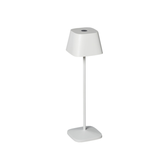 Capri bordslampa vit USB (Valkoinen)