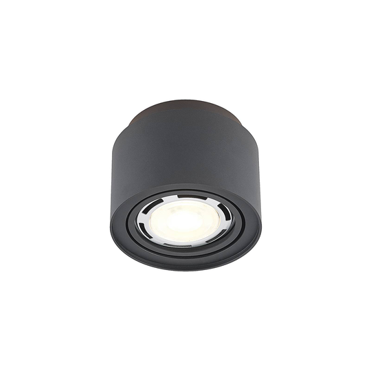 Arcchio Talima -LED-kattovalaisin, pyöreä, musta