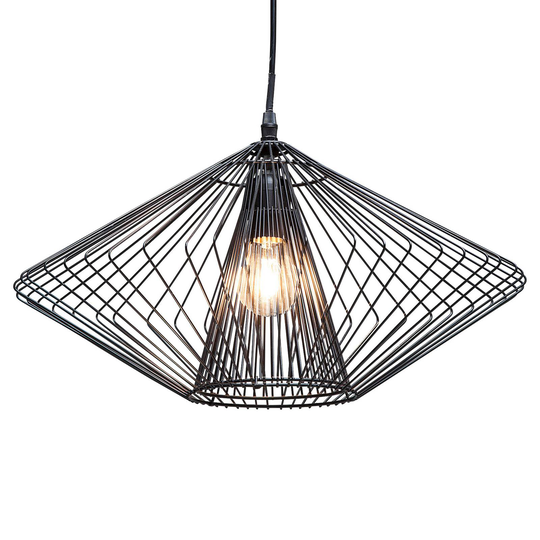 KARE Modo Wire Round -riippuvalo Ø 44 cm musta