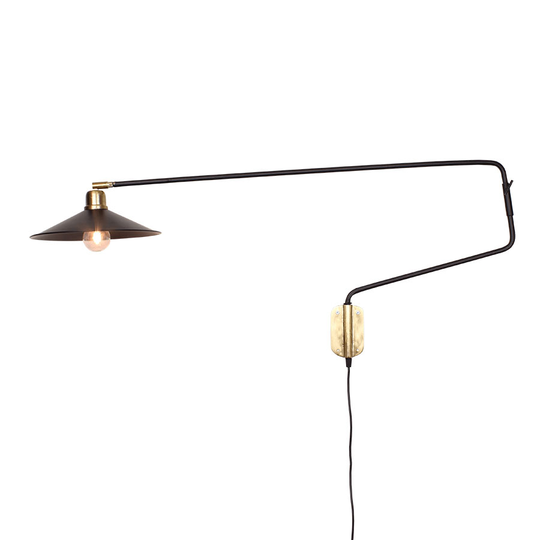 Sigge vägglampa (musta)