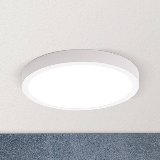 LED-kattovalaisin Vika, pyöreä, valkoinen, Ø 23cm