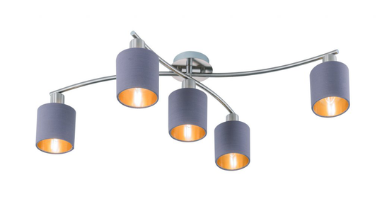 Garda ceiling light E14 b-steel