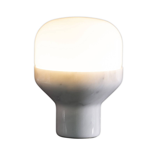 Martinelli Luce Delux -pöytälamppu 22 cm valkoinen